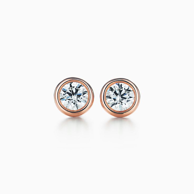 スタッドピアス ローズ ゴールド | Tiffany & Co.