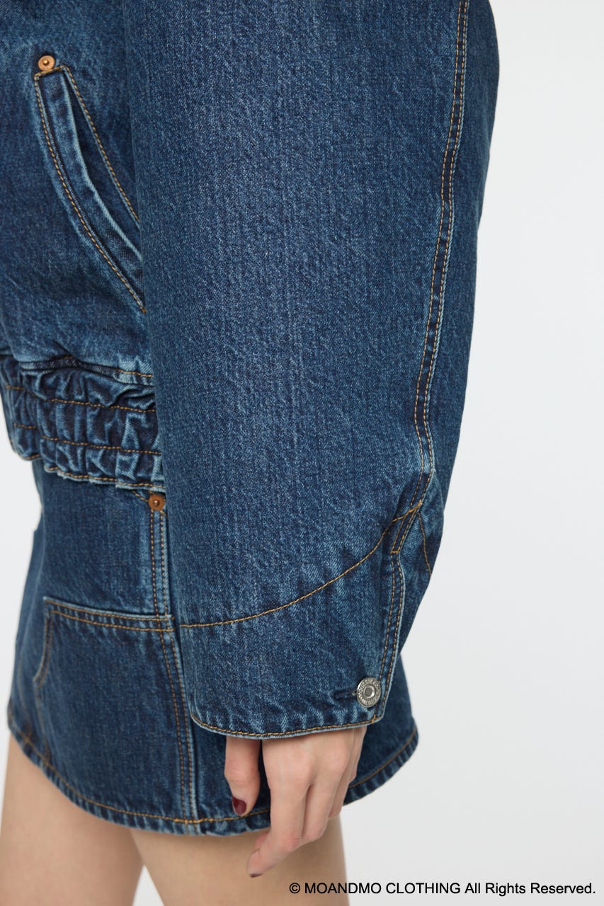 MOUSSY | MOANDMO DENIM PADDED ジャケット (デニムジャケット ) |SHEL