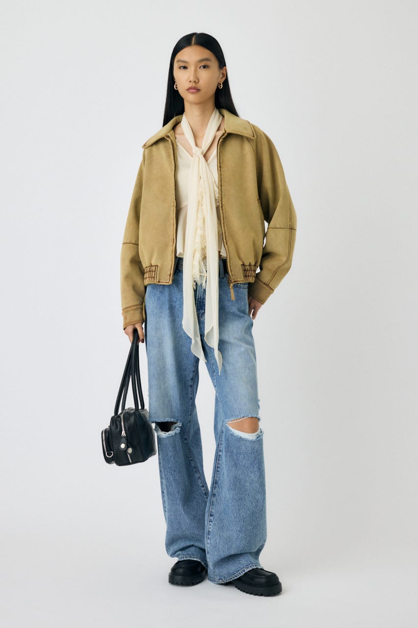MOUSSY | F/SUEDE GATHER ブルゾン (ブルゾン ) |SHEL'TTER WEBSTORE