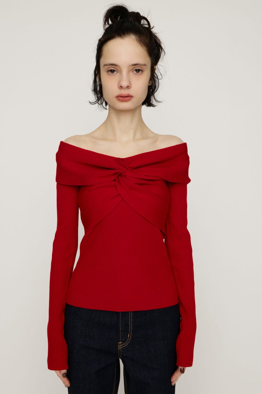 SLY | TWIST RIBBON KNIT トップス (ニット ) |SHEL'TTER WEBSTORE