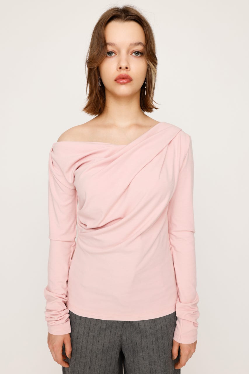 SLY | OFF SHOULDER CUT トップス (Tシャツ・カットソー(長袖) ) |SHEL