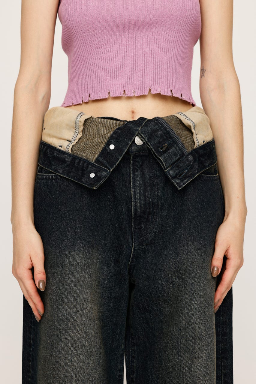 SLY | LAYERED STRAIGHT DENIM パンツ (ストレート ) |SHEL'TTER WEBSTORE