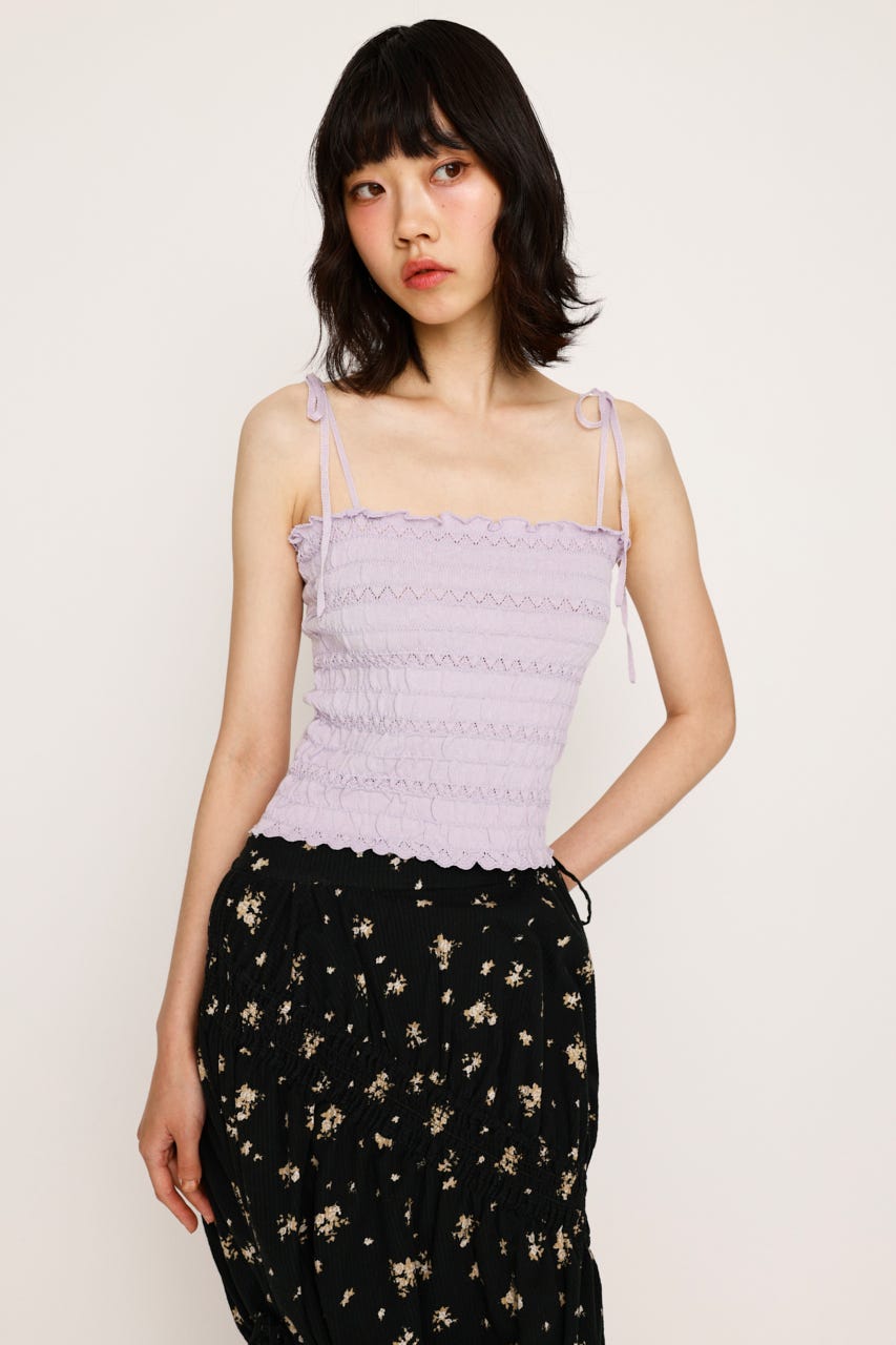 SLY | SHIRRING RIBBON キャミソール (キャミソール ) |SHEL'TTER WEBSTORE