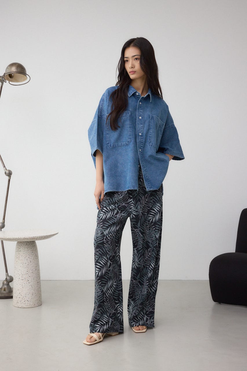 AZUL BY MOUSSY | C/T冷感デニムドルマンシャツ (シャツ・ブラウス