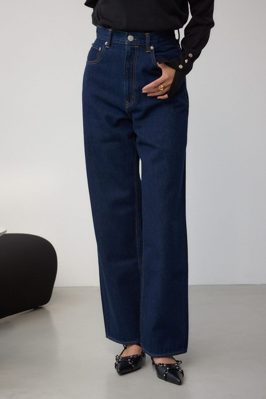 AZUL BY MOUSSY | 【WEB限定】AZUL DENIM ハイウエストワイドロング丈