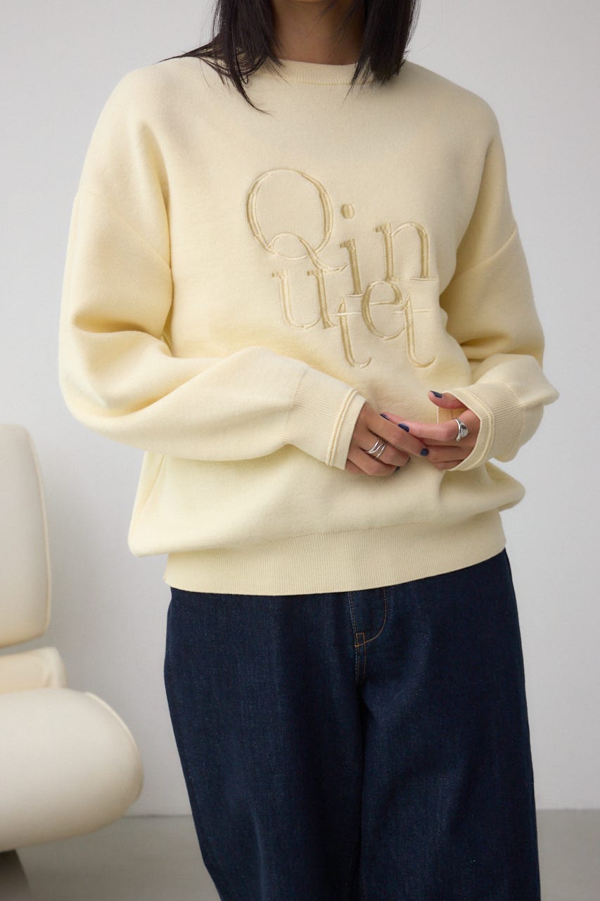 AZUL BY MOUSSY | ロゴ刺繍ニットトップス (ニット ) |SHEL'TTER WEBSTORE