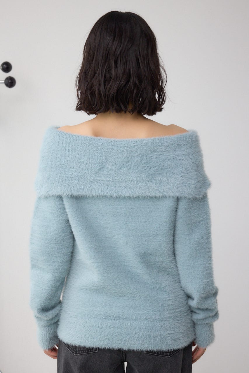 AZUL BY MOUSSY | モヘヤライクオフショルダーニット (ニット ) |SHEL
