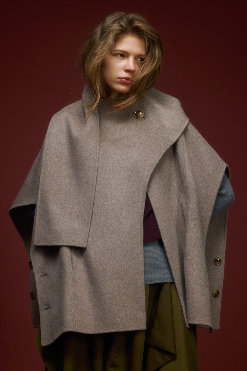 AZUL BY MOUSSY | 【PLUS】ストールリバーポンチョ (その他アウター