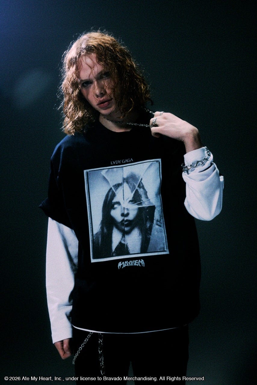 AZUL BY MOUSSY | 【LADY GAGA】ショートスリーブTEEブラック (Tシャツ