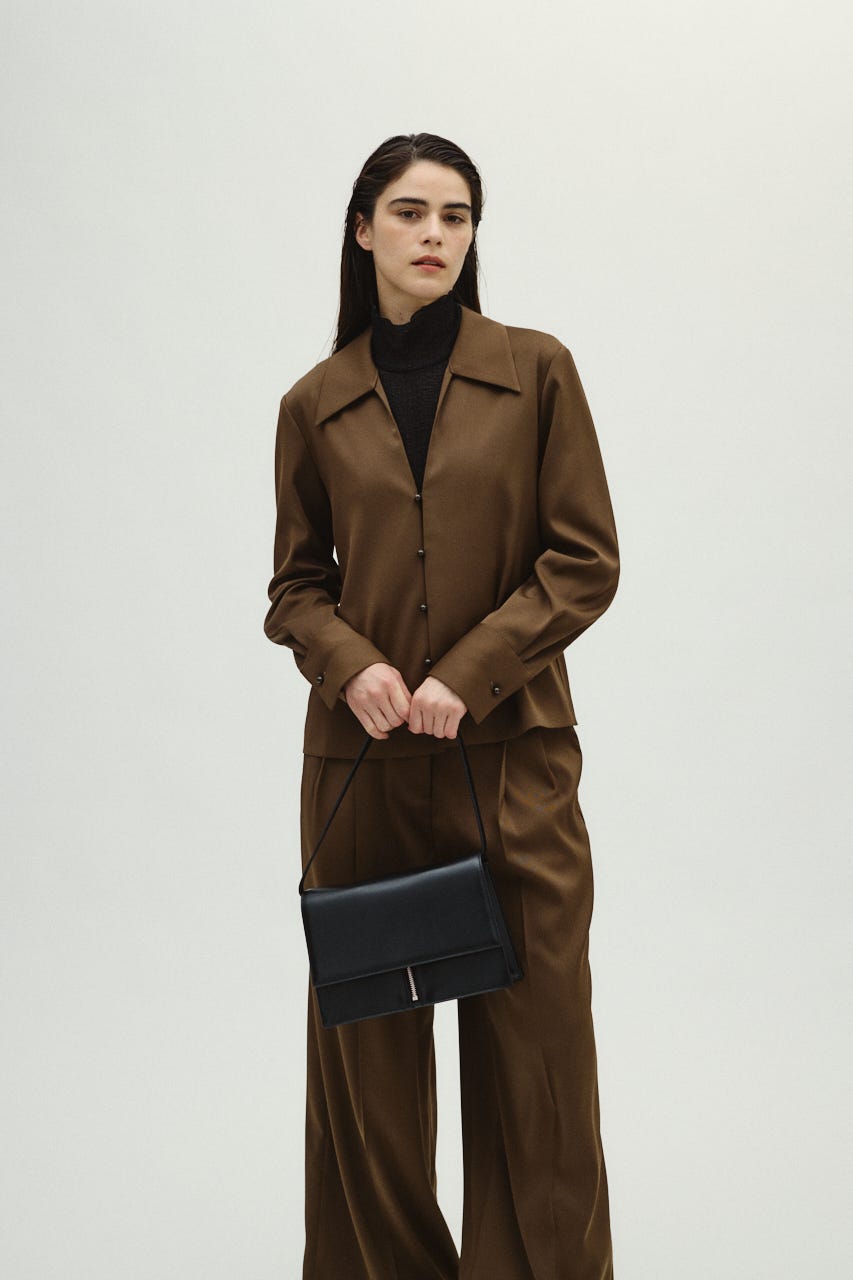 RIM.ARK | Open collar slim SH JK (SHIRTS & BLOUSES ) |RIM.ARK
