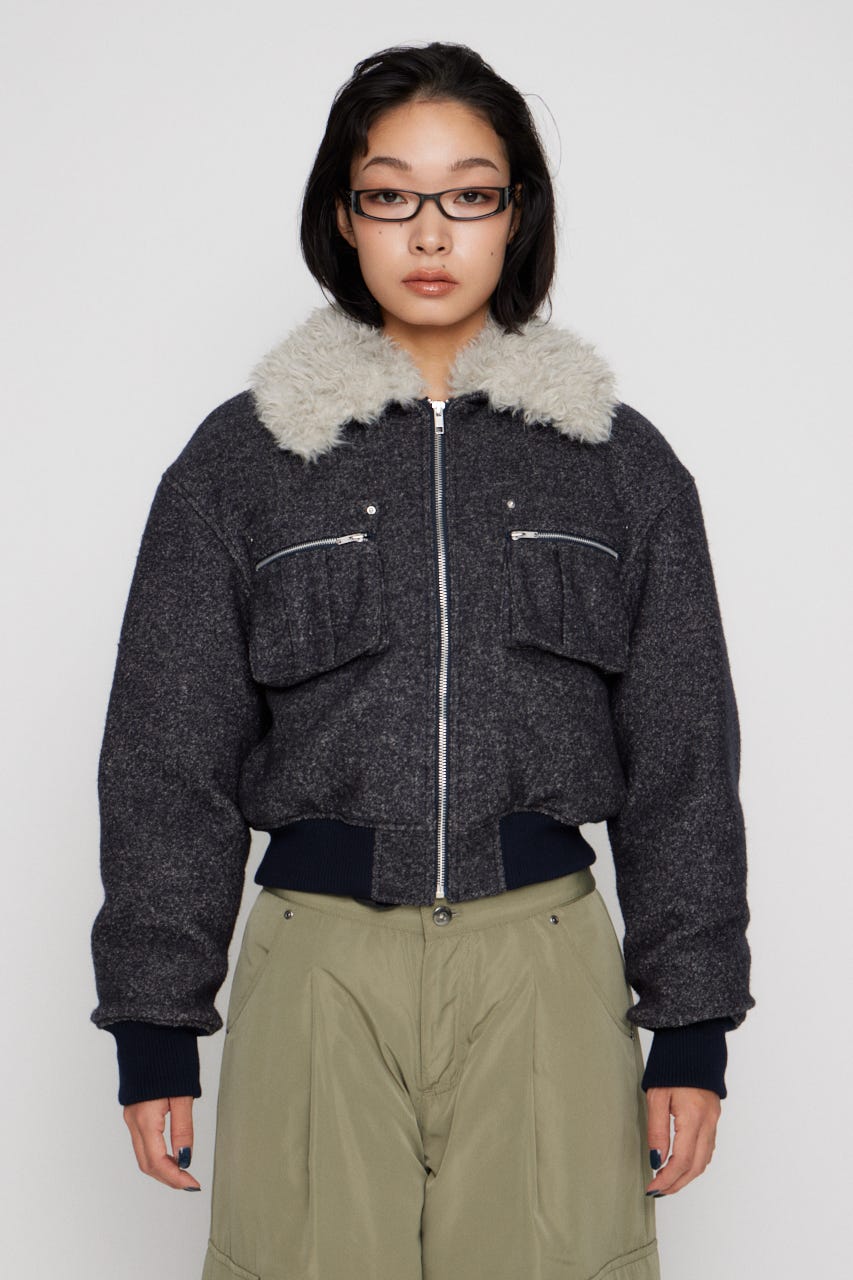 LAGUA GEM | TWEED LIKE BOA ブルゾン (ブルゾン ) |SHEL'TTER WEBSTORE