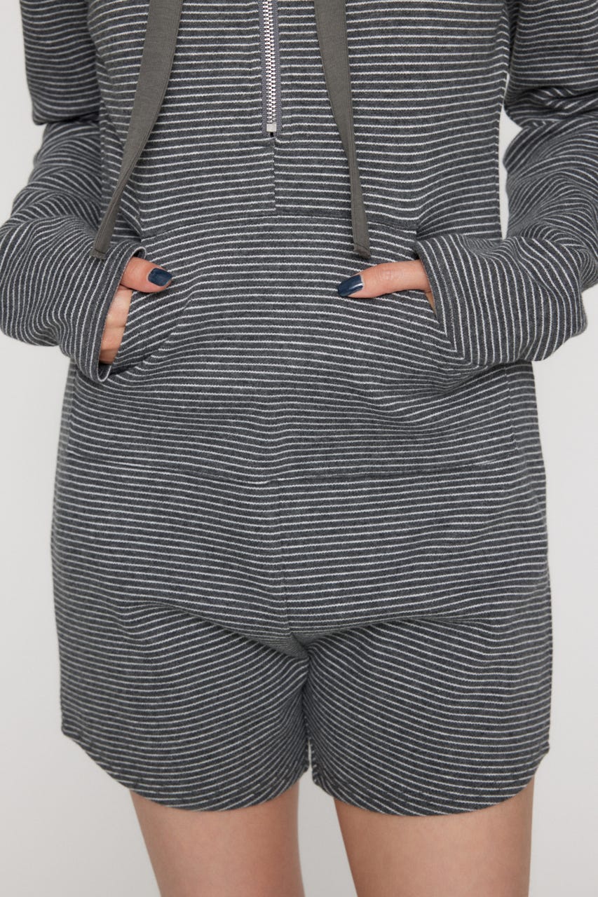 LAGUA GEM | BORDER HOODIE ロンパース (ワンピース(ミニ・ミディアム