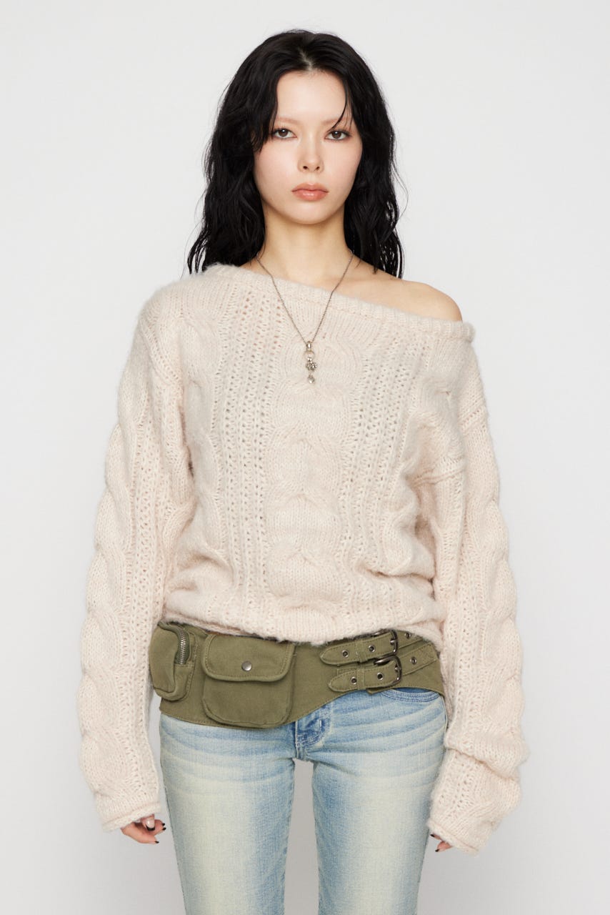 LAGUA GEM | LOOSEY CABLE ニット (ニット ) |SHEL'TTER WEBSTORE