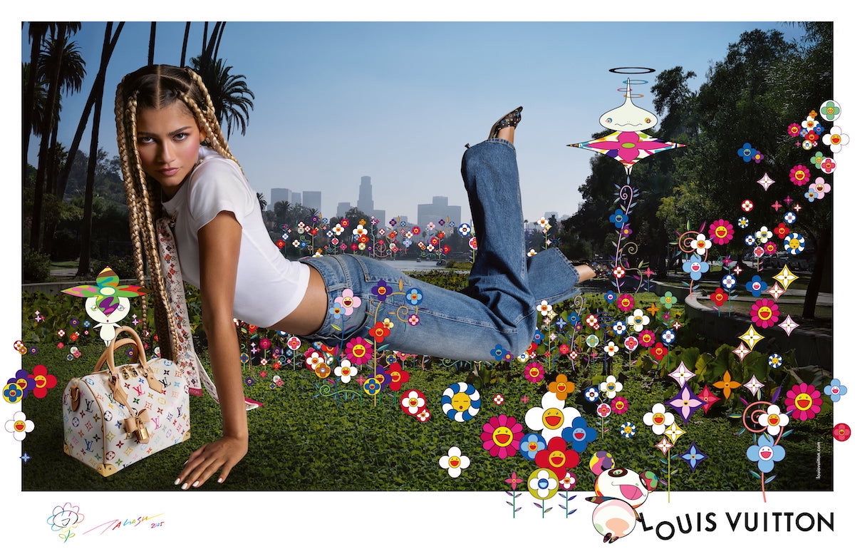 LOUIS VUITTON × MURAKAMI」のキャンペーンにゼンデイヤが登場！心躍る