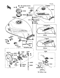 1989 Kawasaki NINJA 600R (ZX600-C2) Fuel Tank | Babbitts Kawasaki