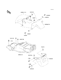 1998 Kawasaki NINJA ZX-11 (ZX1100-D6) Fenders | Babbitts Kawasaki