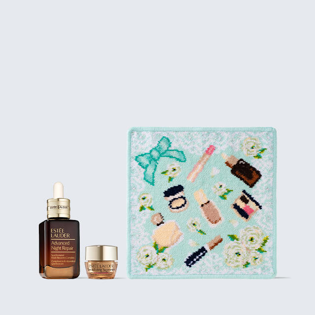 エスティ ローダー」と「フェイラー」がコラボ 限定ハンカチ付き特別