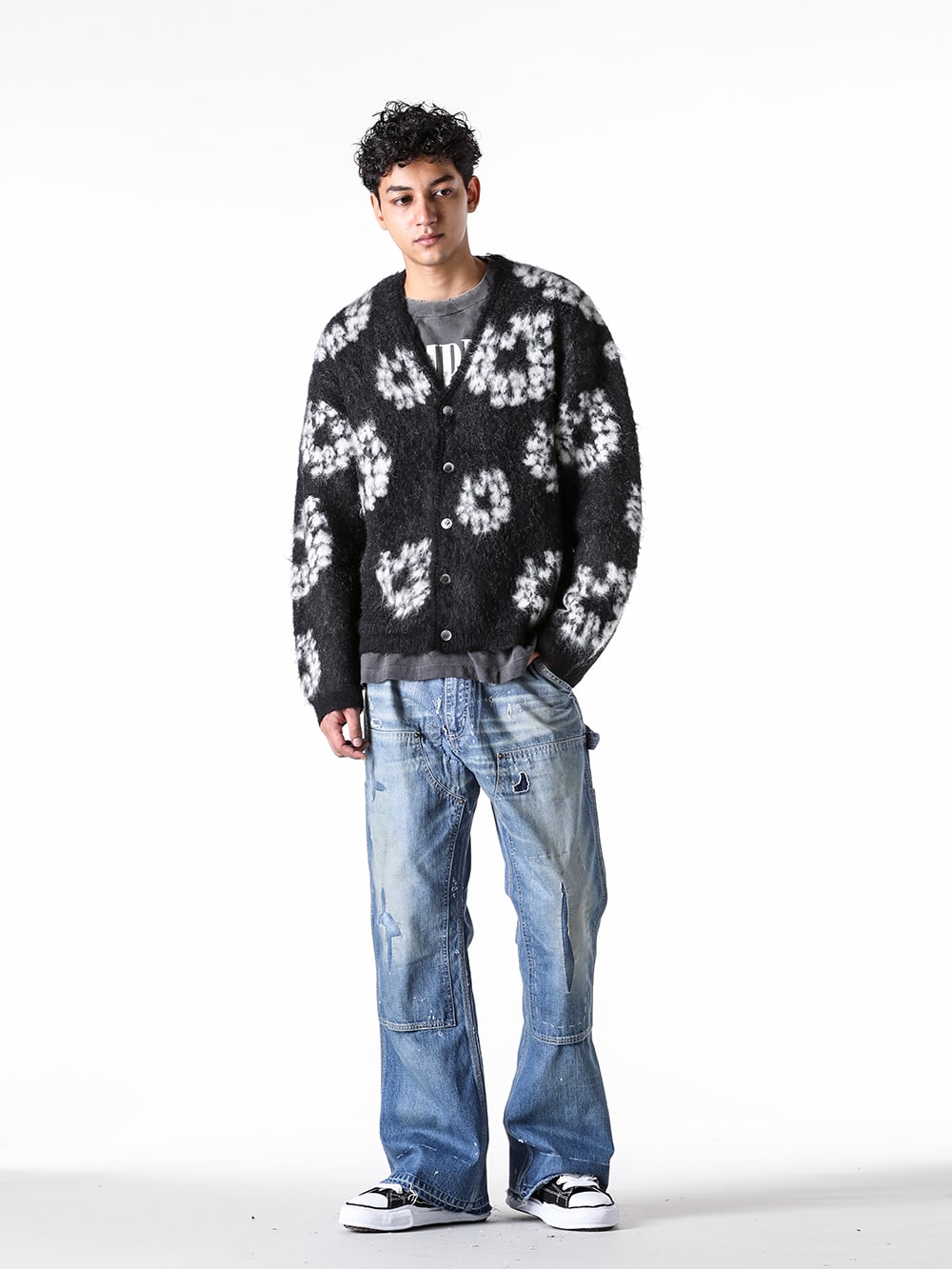 SAINT Mxxxxxx 2024-25AW DENIM TEARS コラボレーションカーディガン