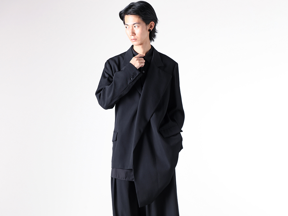Ground Y 25-26AW アシンメトリージャケット バルーンパンツスタイル