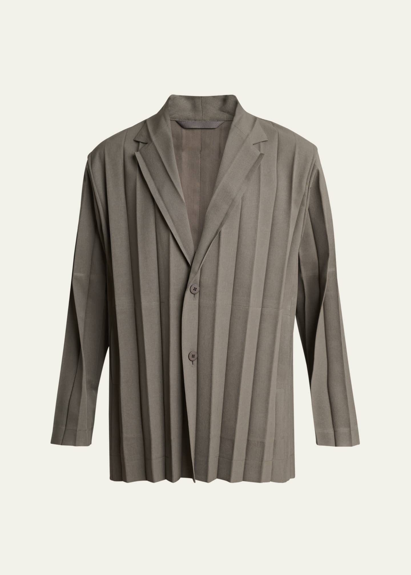 Homme Plisse Issey Miyake Men's Edge Ensemble Pleated Sport Coat