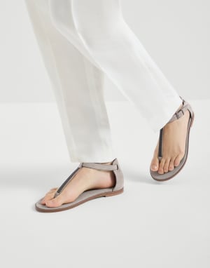レディースレザーサンダル | Brunello Cucinelli