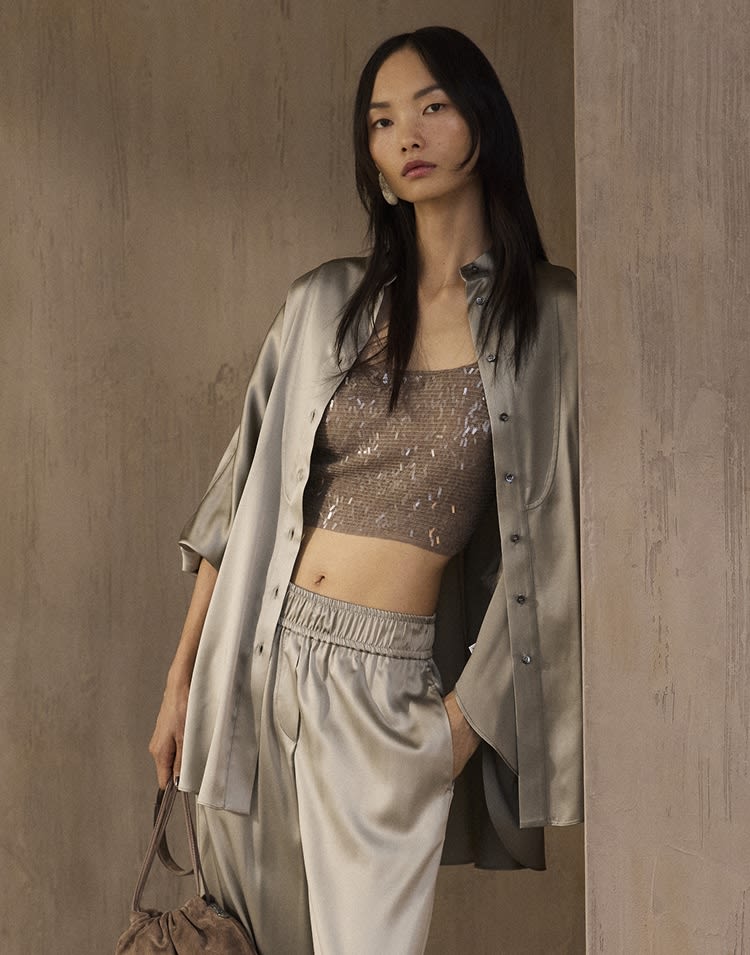 レディース シルク＆コットンシャツ | Brunello Cucinelli