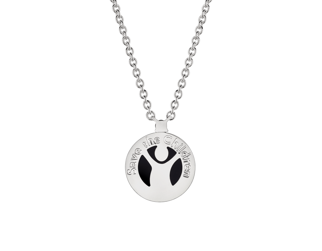 シルバー セーブ・ザ・チルドレン ネックレス に オニキス, ルビー