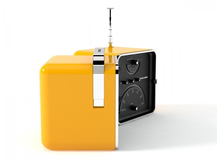 Radio ts522 3d model | Brionvega, Italy