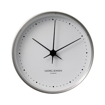 Georg Jensen Henning Koppel alarm clock, stainless steel | Finnish