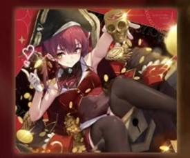 ホロライブカード】宝鐘マリンのプロモカード付き！1stアルバムの数量