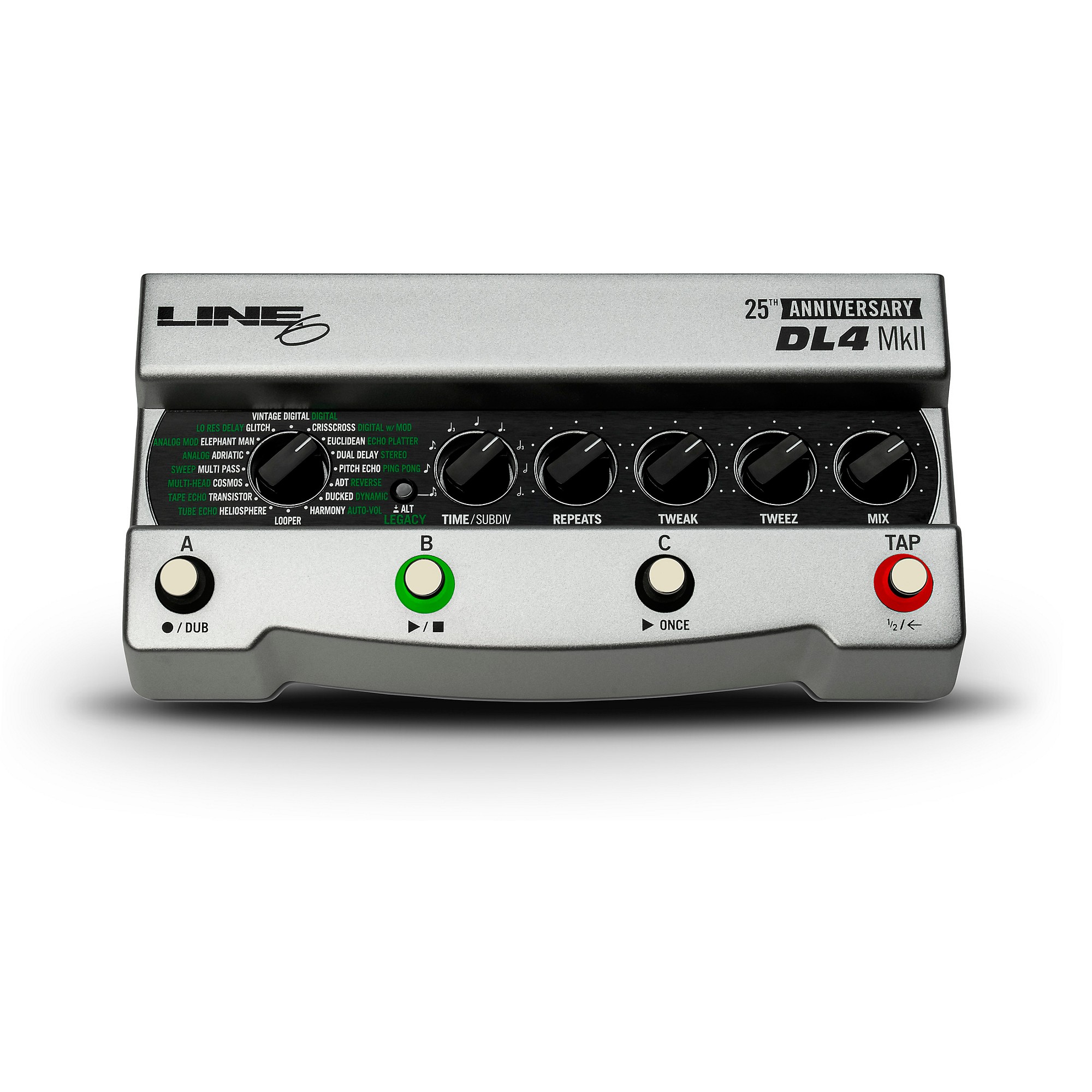 Line 6 DL4 MkII Silver Limited-Edition 25th Anniversary Delay
