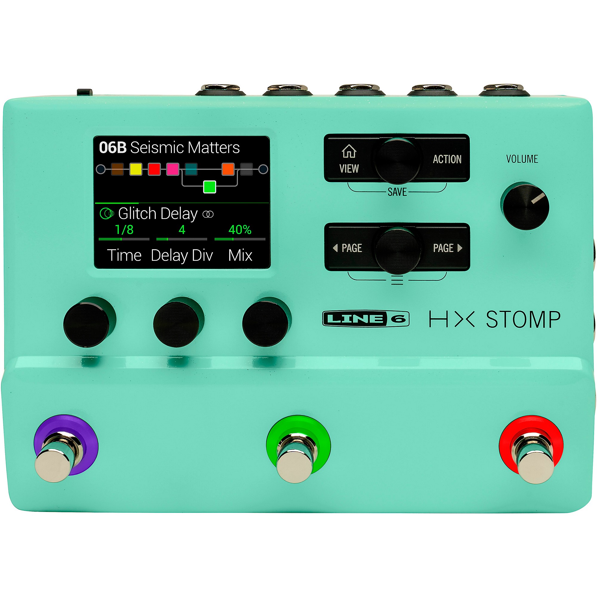 Line 6 HX Stomp Limited Multi-Effects Pedal - Seafoam Green