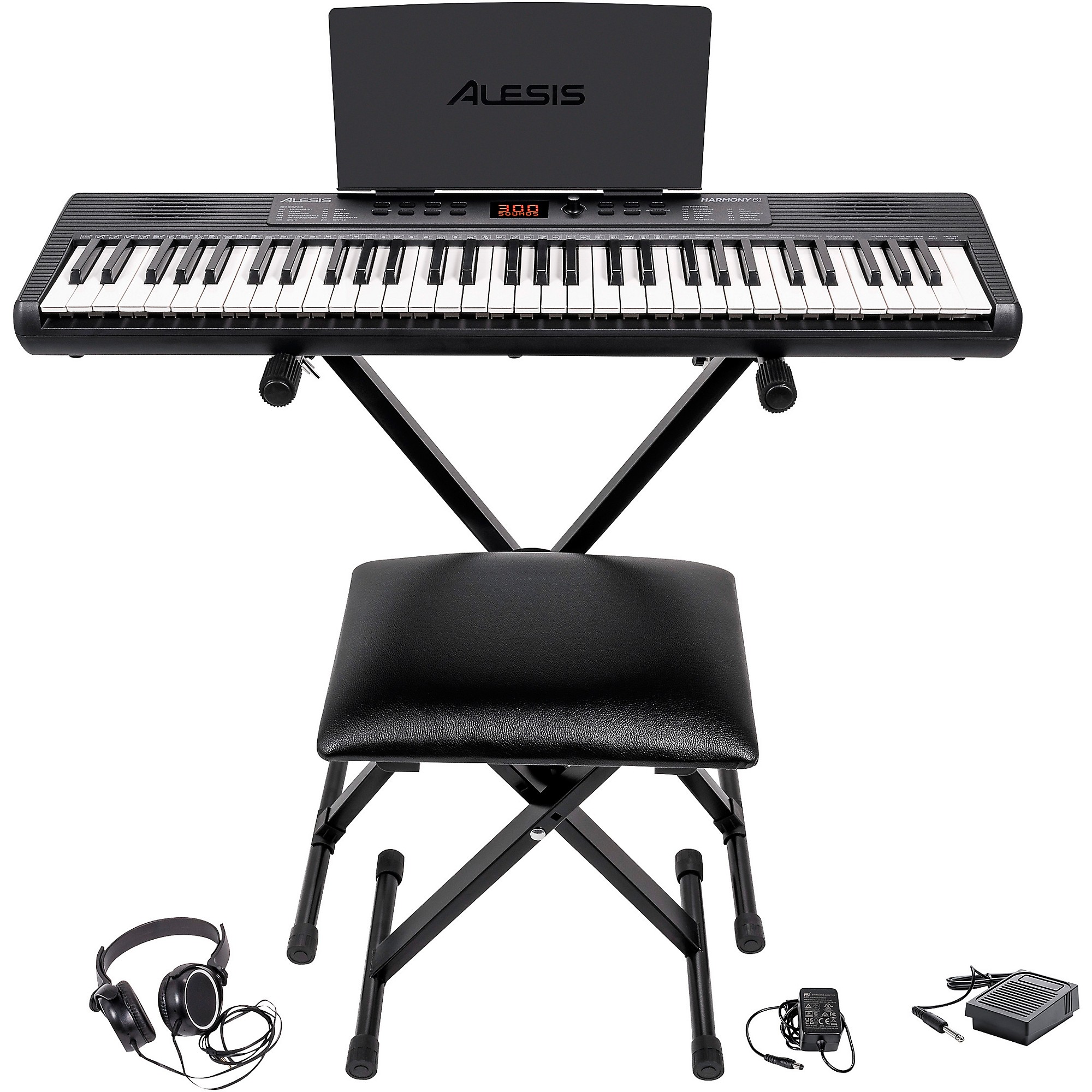 Alesis Harmony 61 MK4 61-Key Portable Keyboard Package | Guitar Center