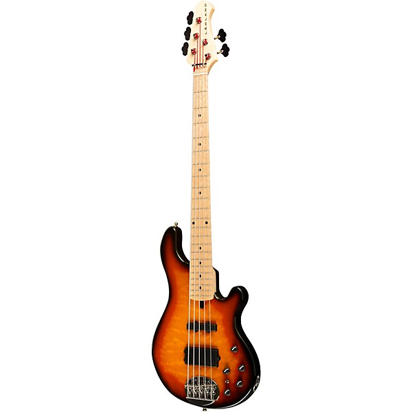 Platinum Lakland Deluxe 55-94 5-String Bass 3-Color Sunburst Maple