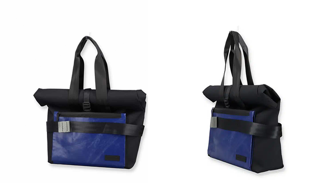 毎日のチャリ移動にぴったり。夜道でキラっと光る大容量ロールトップ