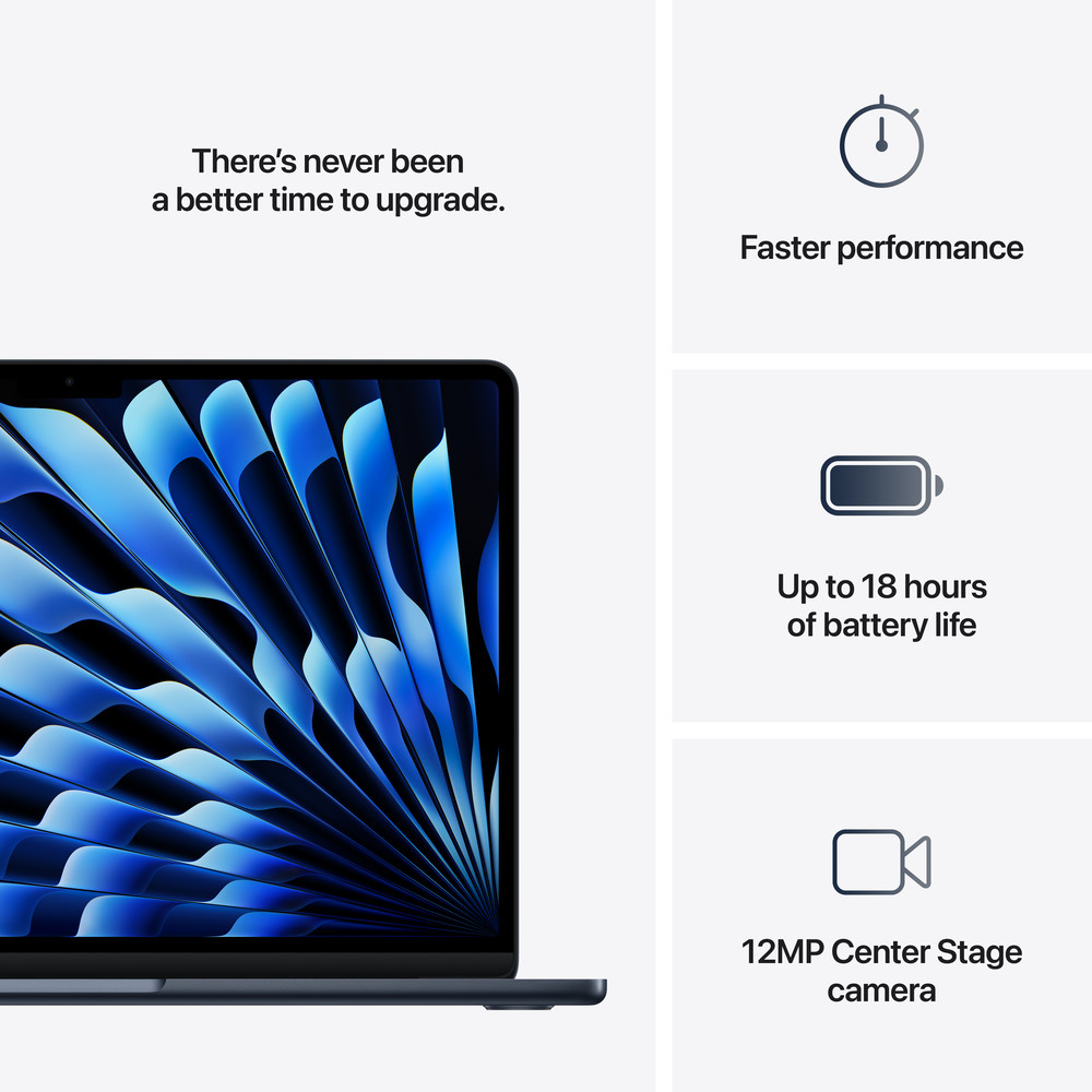 New MacBook Air 13-inch: M4, 16GB, 512GB - Midnight | Mac-Ave
