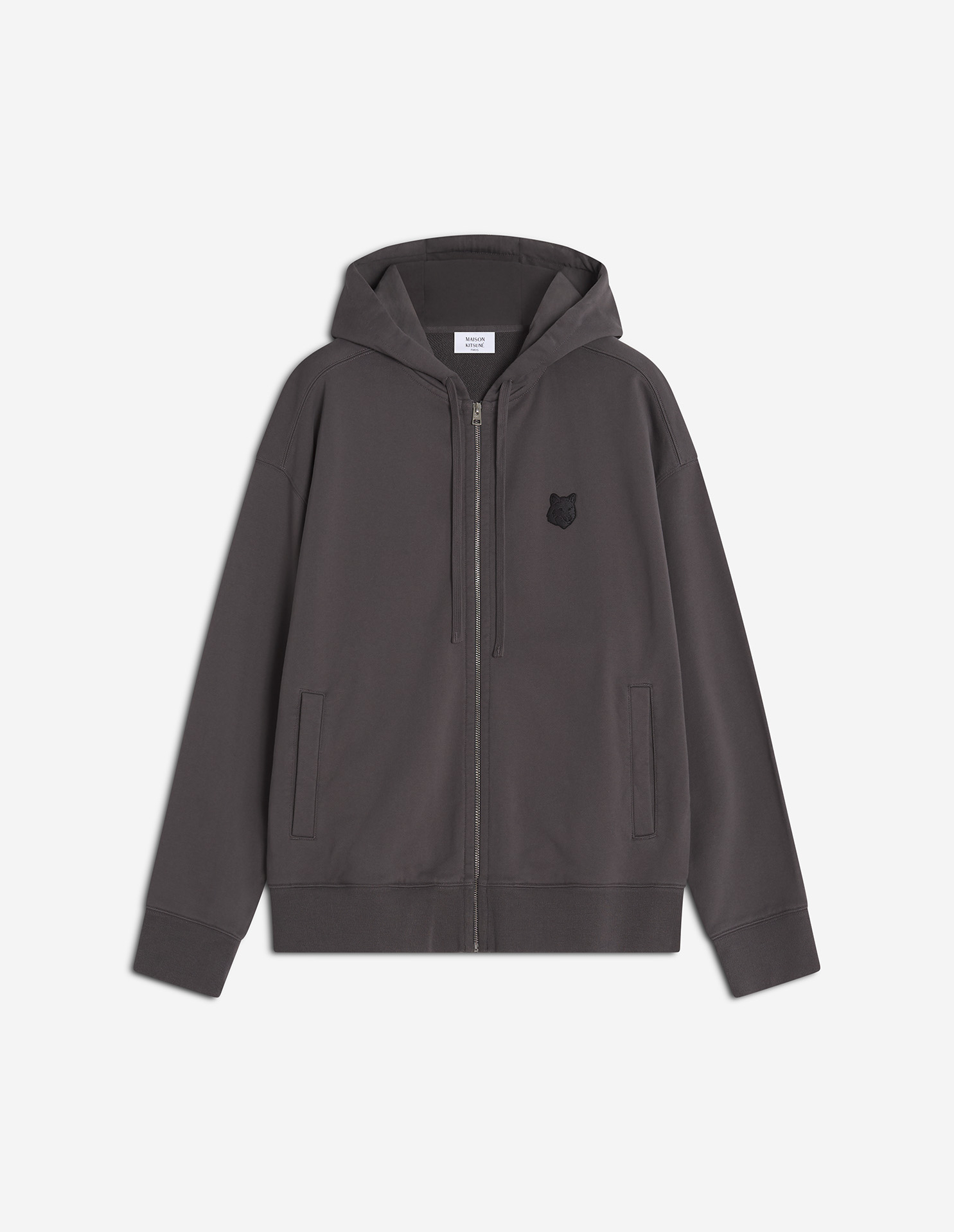 フォックスヘッド ジップ オーバーサイズ フーディー | Maison Kitsuné
