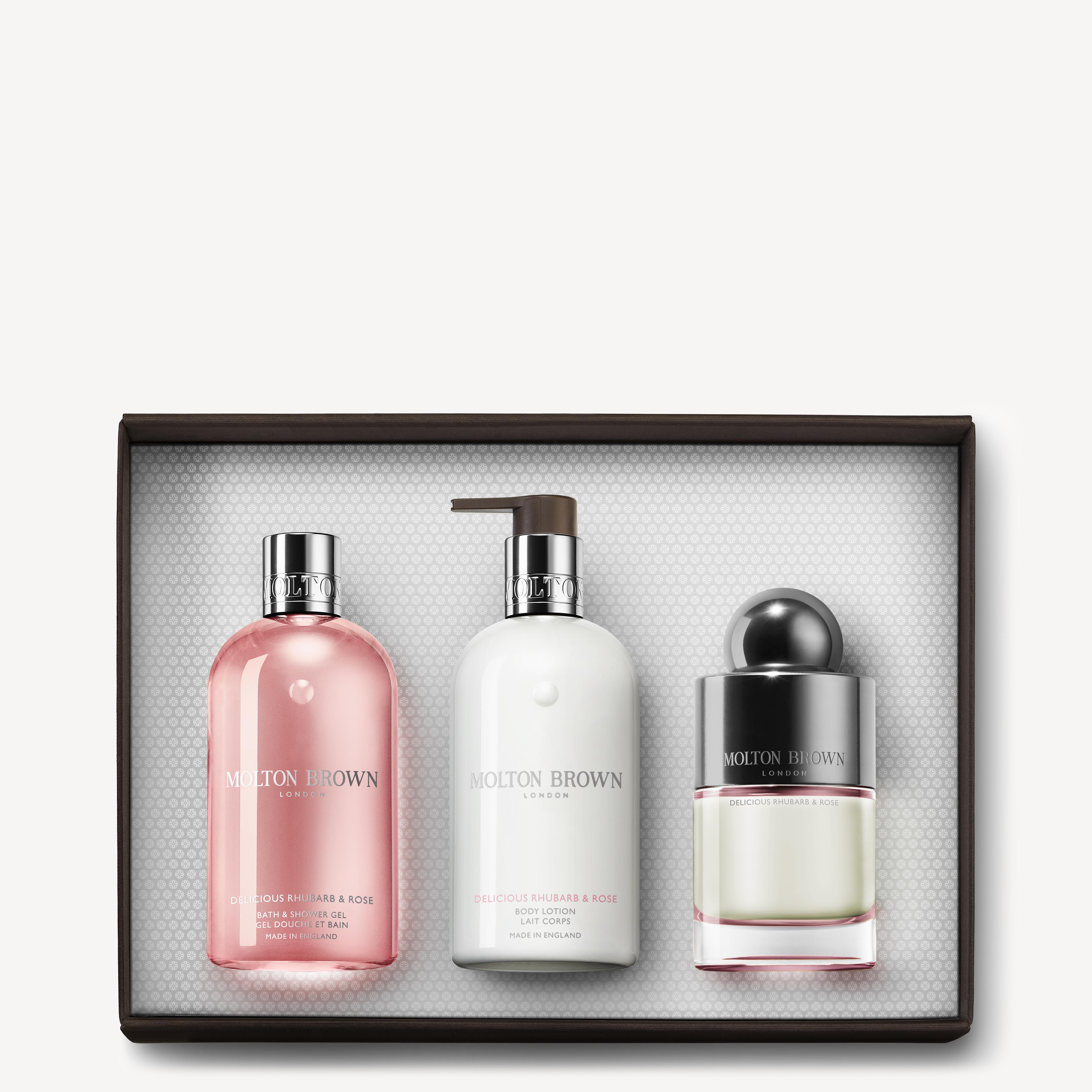 Delicious Rhubarb & Rose Shower Gel, Lotion and Eau de Toilette