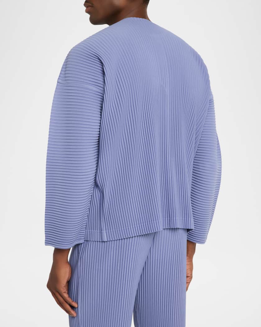 Homme Plisse Issey Miyake Men's Monthly Colors Pleated Long-Sleeve