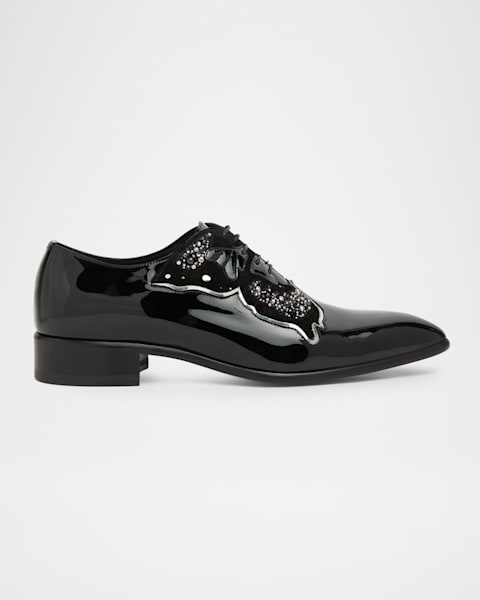 Jacquemus Men's The Pavane Leather Derby Shoes | Neiman Marcus