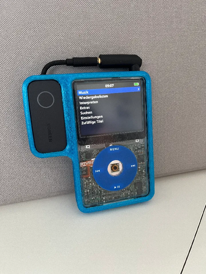 Apple iPod Classic 5 Case with UGreen Bluetooth Sender Holder (+