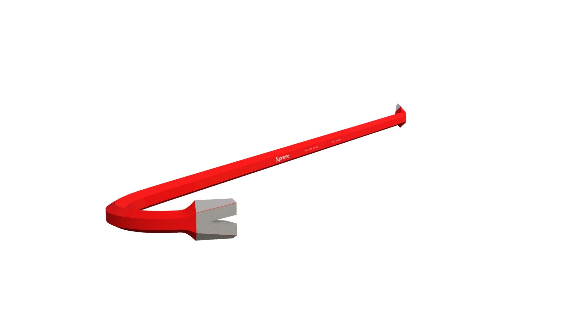 Supreme Crowbar - Download Free 3D model by rtql8d [df3369c