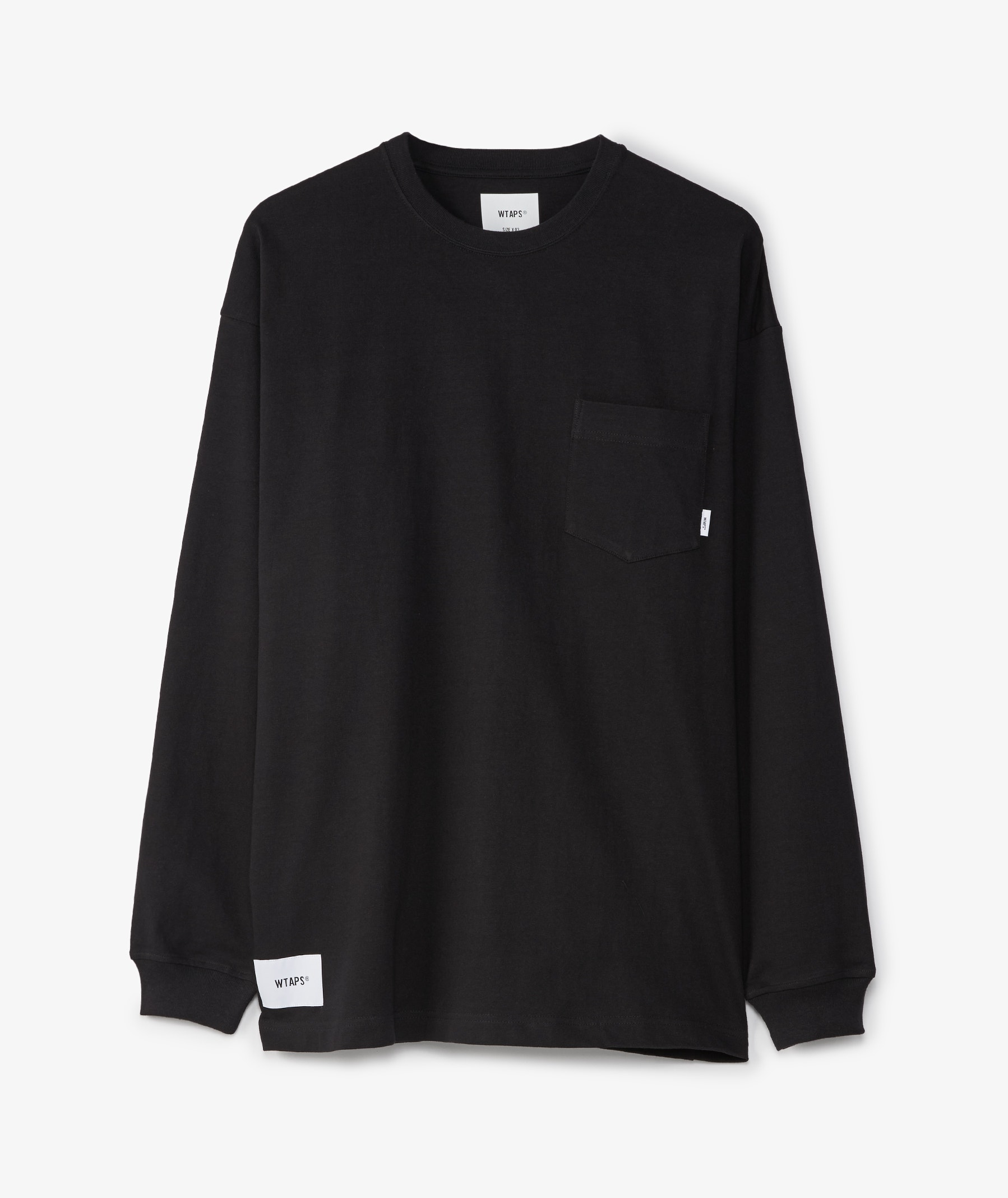 WTAPS Pocket Long Sleeve T-Shirt in Black | SVD USA