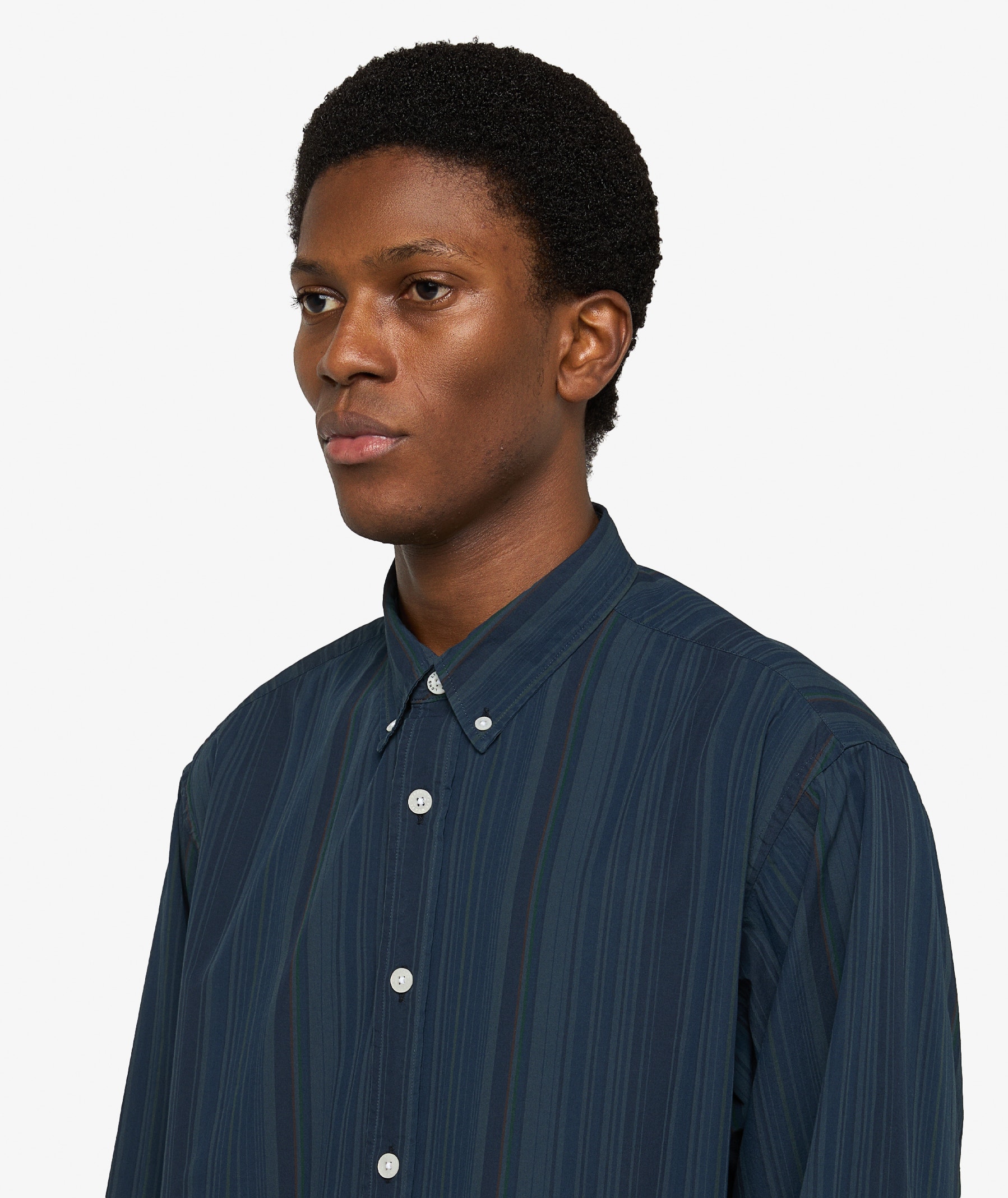 WTAPS BD 05 Long Sleeve Shirt | Black/Navy | SVD USA