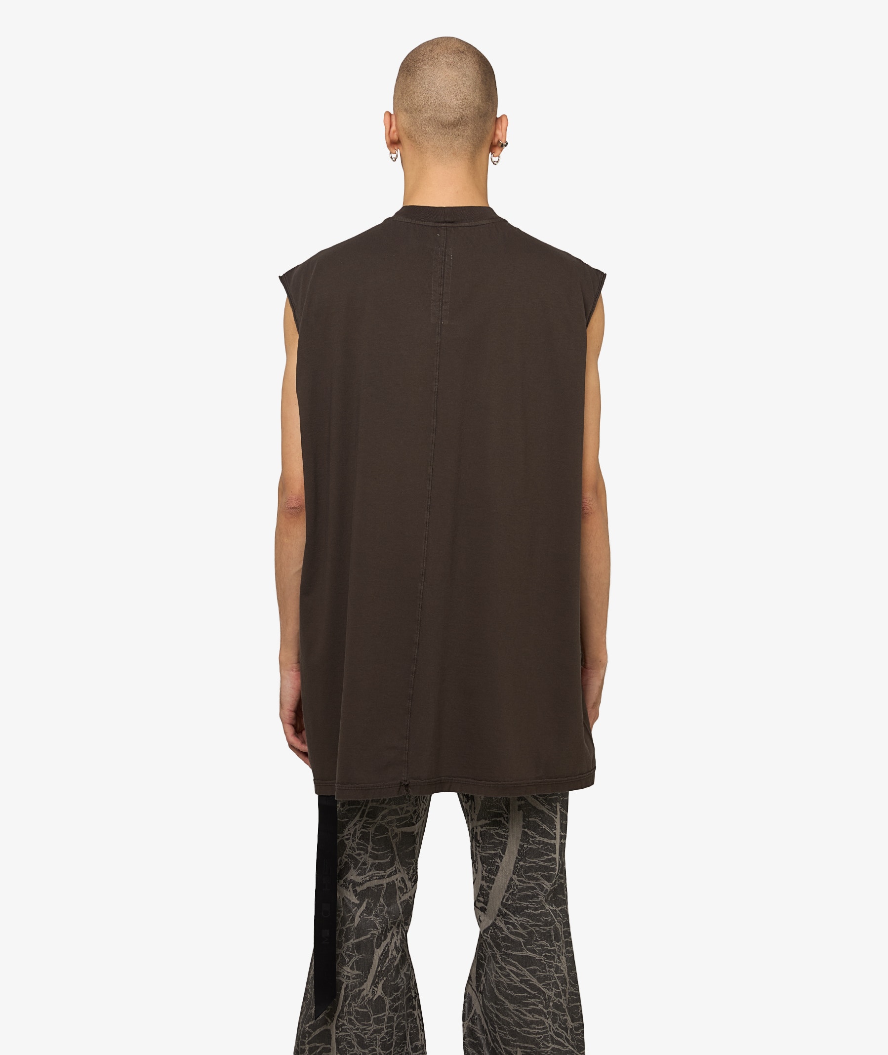 Rick Owens DRKSHDW Tarp Tank T-Shirt | Dark Brown | SVD