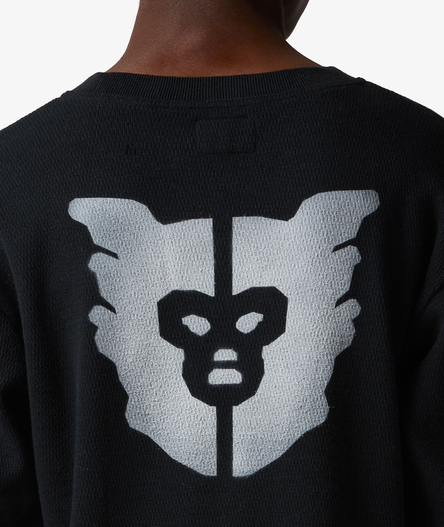 HUMAN MADE Thermal Long Sleeve T-Shirt | Black | SVD USA