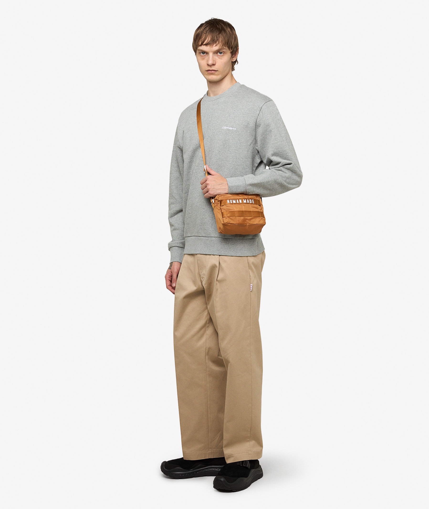 HUMAN MADE Packable Light Pouch Bag | Brown | SVD