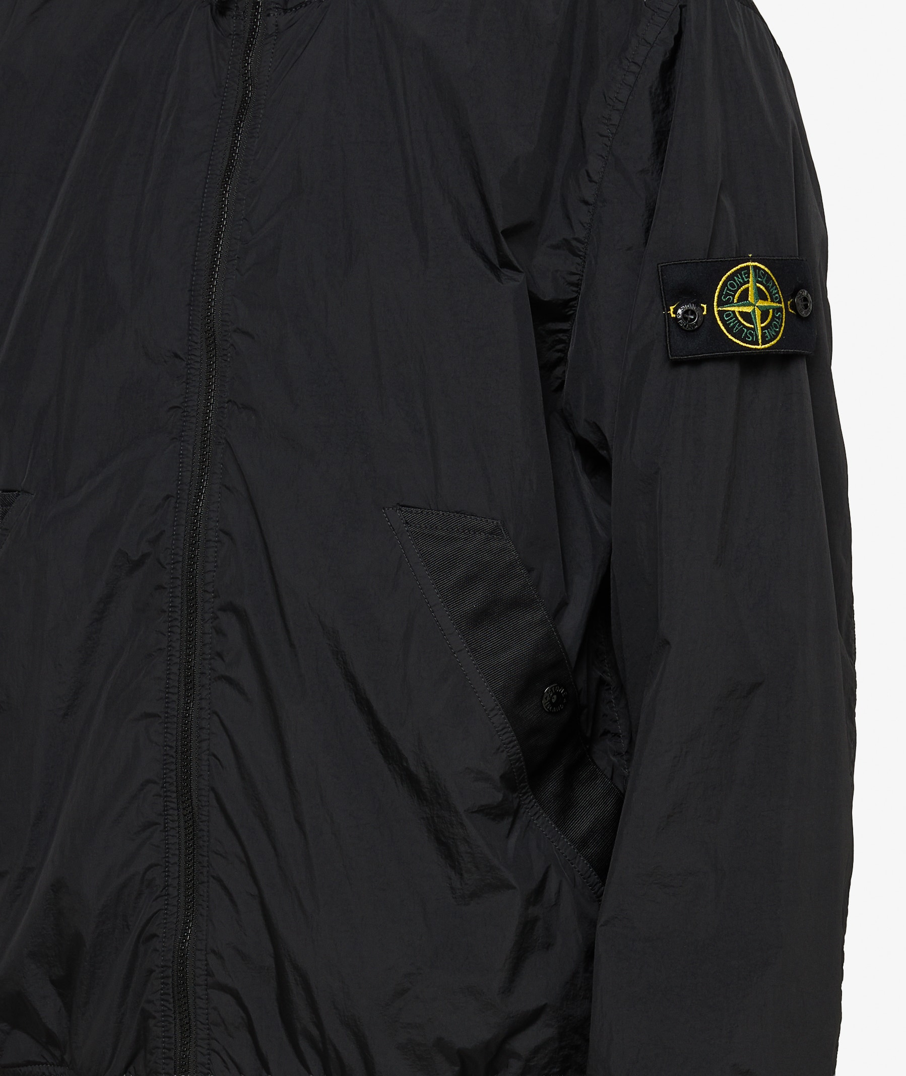 Stone Island Crinkle Reps Nylon Jacket | Black | SVD USA