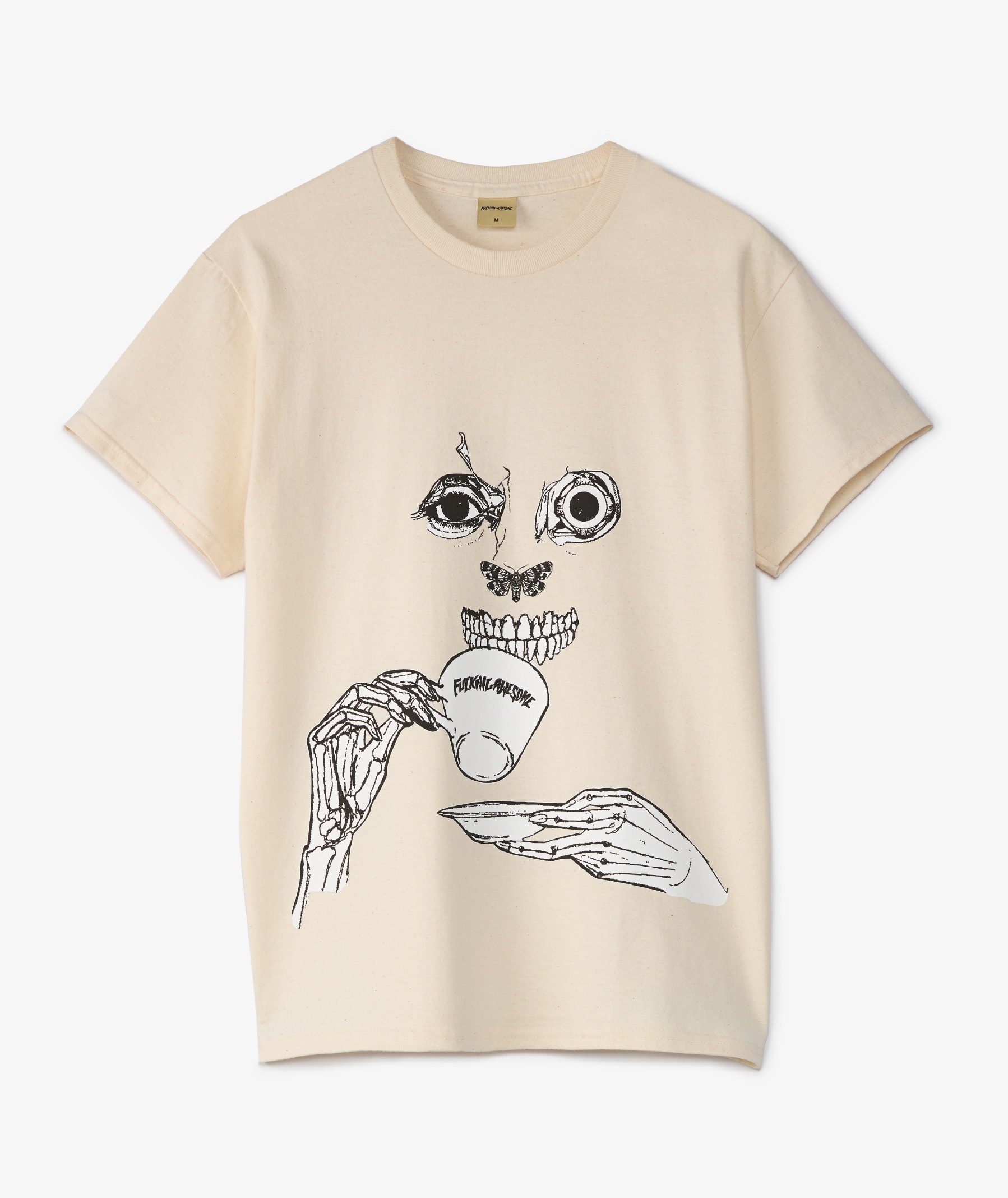 Fucking Awesome Teethface T-Shirt | Cream | SVD
