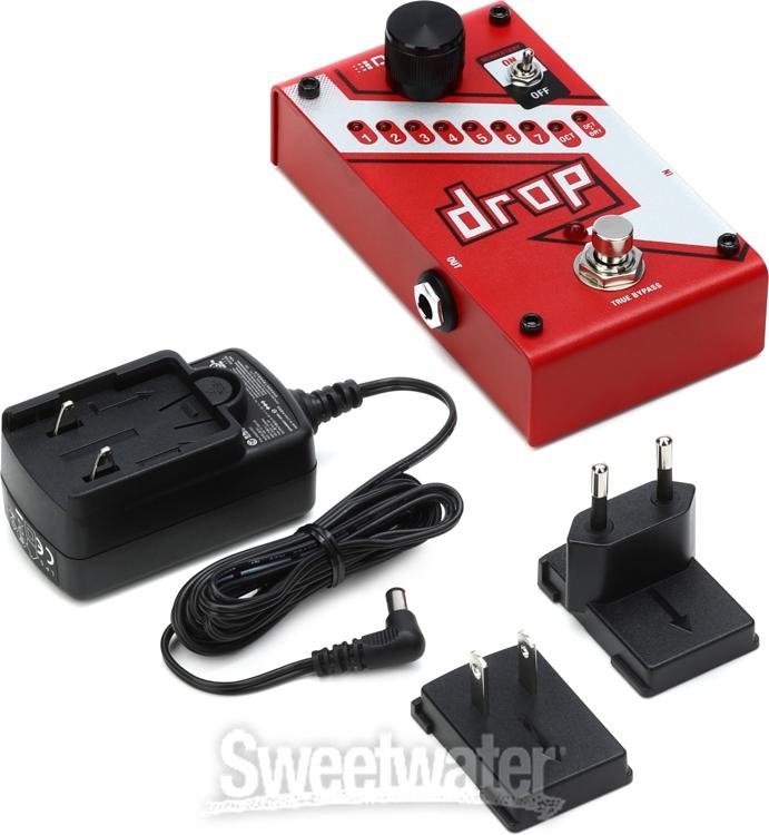 DigiTech Drop Polyphonic Drop-tune Pitch-shift Pedal - Red